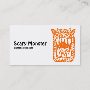 Scary Monster - Oranje Visitekaartje