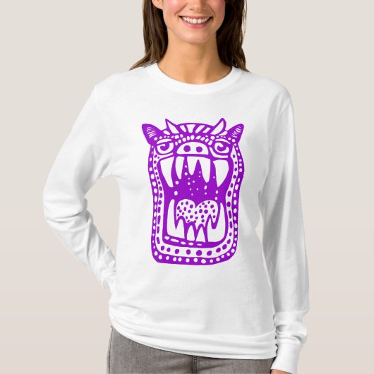 Scary Monster - Paars T-shirt (Voorkant)