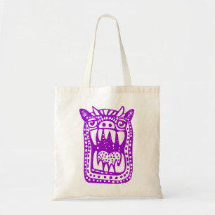 Scary Monster - Paars Tote Bag