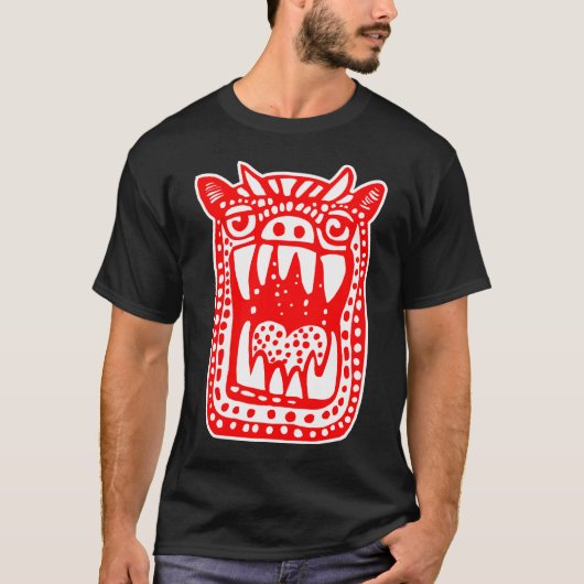 Scary Monster - Rood T-shirt (Voorkant)