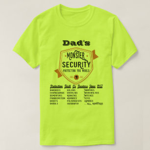 Scary Monster Security Grappig Halloween T-shirt