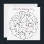 *~* Scary Monsters  COLOR ME Birthday Kaart<br><div class="desc">*** ZORG ERVOOR DAT U CONTROLEERT OF HET EEN PAPIER MET PAPIER IS *** Kleur mij / Kleur IT / KleurCute BIRTHDAY PARTITY INVITATION. De kleintjes kunnen thuis de kaart kleuren en dan naar de partij brengen voor een prijs. Hier is een zeer aanpasbaar enge monsters van kinderen's Birthday Card...</div>