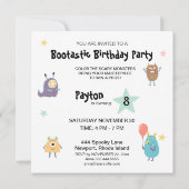 ** Scary Monsters  KLEUR ME Verjaardag Kaart (Achterkant)