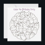 ** Scary Monsters  KLEUR ME Verjaardag Kaart<br><div class="desc">*** ZORG ERVOOR DAT U CONTROLEERT OF HET MATTE ONGECOAT PAPIER IS *** Kleur me / Kleur IT / Kleuren Leuke VERJAARDAG UITNODIGING. De kleintjes mogen de kaart thuis inkleuren en dan meenemen naar het feest voor een prijs. Hier is een zeer aanpasbare enge monsters verjaardagsfeest Kaart uitnodiging voor kinderen....</div>