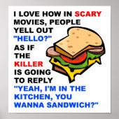 Scary Movie Hallo Funny Poster (Voorkant)