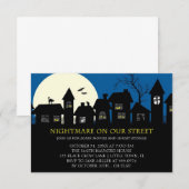 Scary Movie Halloween Party Kaart (Voorkant / Achterkant)