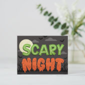 Scary Night Briefkaart (Staand voorkant)