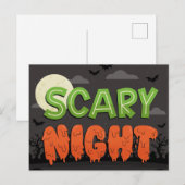 Scary Night Briefkaart (Voorkant / Achterkant)