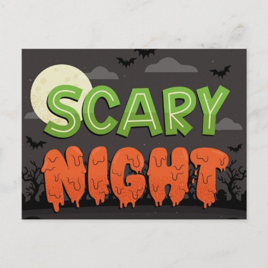 Scary Night Briefkaart (Voorkant)