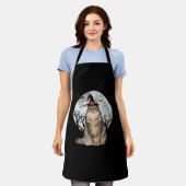 Scary Noors Bos Kat Heks Pet Halloween Schort (Gedragen)