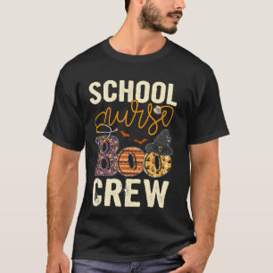 Scary Nurse Halloween Ghost Spider School Nurse Bo T-shirt