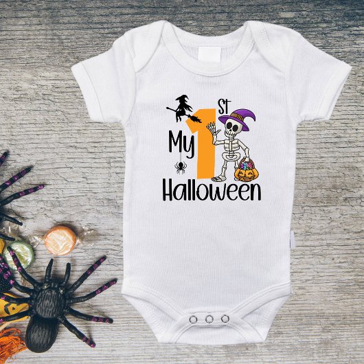 Scary Outfit Cadeau Schattige Kostuum Mijn 1e Hall Romper