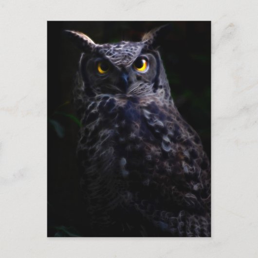 Scary owl Halloween Briefkaart (Voorkant)