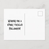  Scary Owl Jack O Lantern Witches Halloween Briefkaart (Achterkant)