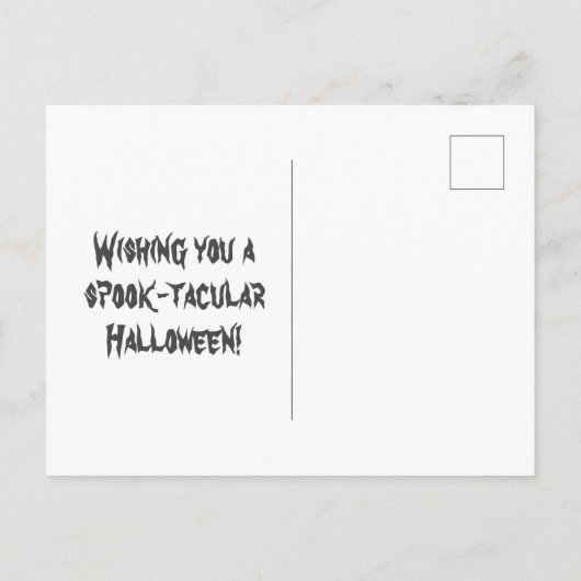  Scary Owl Jack O Lantern Witches Halloween Briefkaart (Achterkant)