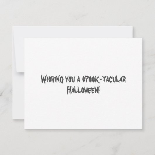 Scary Owl Jack O Lantern Witches Halloween Notitiekaartje (Achterkant)