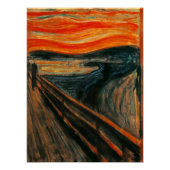 Scary Painating Funny Halloween Selfie Achtergrond Perfect Poster (Voorkant)