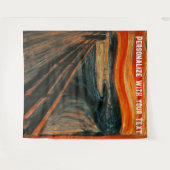 Scary Painating Halloween Art Funny Selfie-achterg Wandkleed (Voorkant (horizontaal))