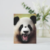 Scary Panda Beer Briefkaart (Staand voorkant)