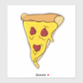 Scary Pizza Face Sticker (Vel)