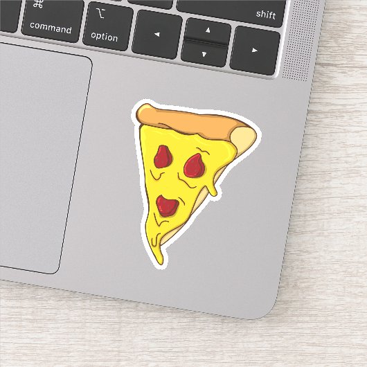 Scary Pizza Face Sticker (Detail)