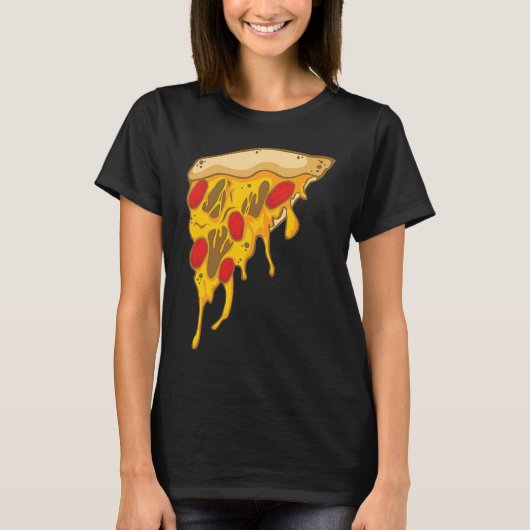 Scary Pizza voor een Halloween T-shirt (Voorkant)