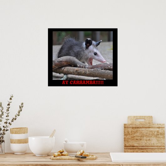 Scary Possum - Poster (Keuken)