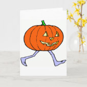 Scary Pumkin Kaart (Gele Bloem)