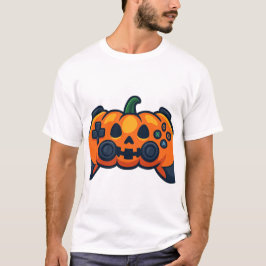 Scary Pumpkin Game Controller T-shirt