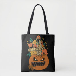 Scary Pumpkin Halloween Canvas tas