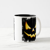 Scary Pumpkin Halloween Coffee Mok (Voorkant rechts)