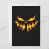 Scary Pumpkin Halloween Face Gift Idee Kaart (Voorkant)