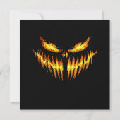 Scary Pumpkin Halloween Face Gift Idee Kaart (Voorkant)