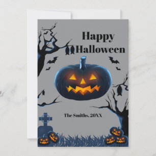 Scary Pumpkin Halloween kaarten