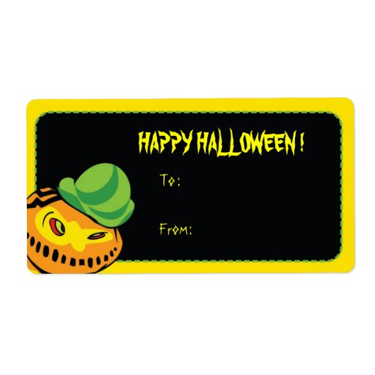 Scary pumpkin - Halloween Labels (Voorkant)