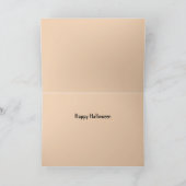 Scary Pumpkin Halloween Wenskaart Feestdagen Kaart (Binnen)