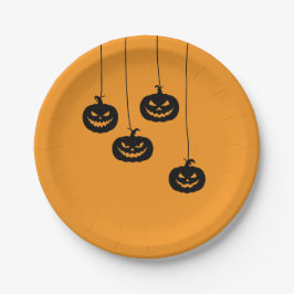 Scary Pumpkin hanging Papieren Bordje