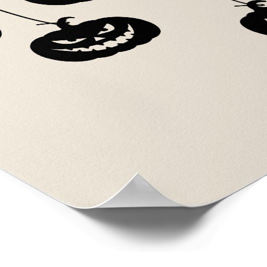 Scary Pumpkin hanging Poster (Hoek)