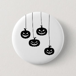Scary Pumpkin hanging Ronde Button 5,7 Cm