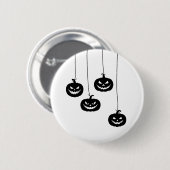 Scary Pumpkin hanging Ronde Button 5,7 Cm (Voorkant /achterkant)
