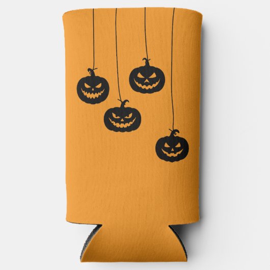 Scary Pumpkin hanging Seltzer Blikjeskoeler (Voorkant)