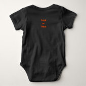 Scary Pumpkin Happy Halloween Baby Bodysuit (Achterkant)