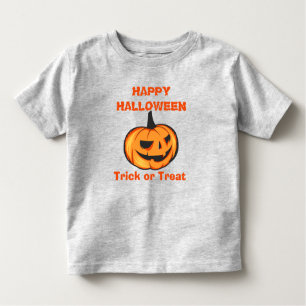 Scary Pumpkin Happy Halloween Kinder Shirts