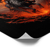 Scary Pumpkin Headless Horseman Halloween Poster (Hoek)