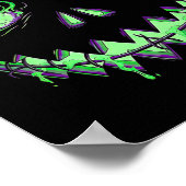 Scary Pumpkin Jack O Lantern Spooky Halloween Kids Poster (Hoek)