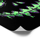 Scary Pumpkin Jack O Lantern Spooky Halloween Kind Poster (Hoek)