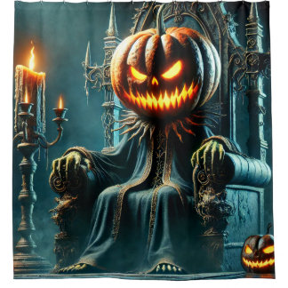 Scary Pumpkin King Douchegordijn