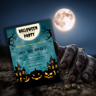 Scary Pumpkin Night Volwassen Halloween Kostuumfee Kaart