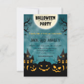 Scary Pumpkin Night Volwassen Halloween Kostuumfee Kaart (Voorkant)