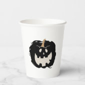 Scary Pumpkin Papieren Bekers (Achterkant)
